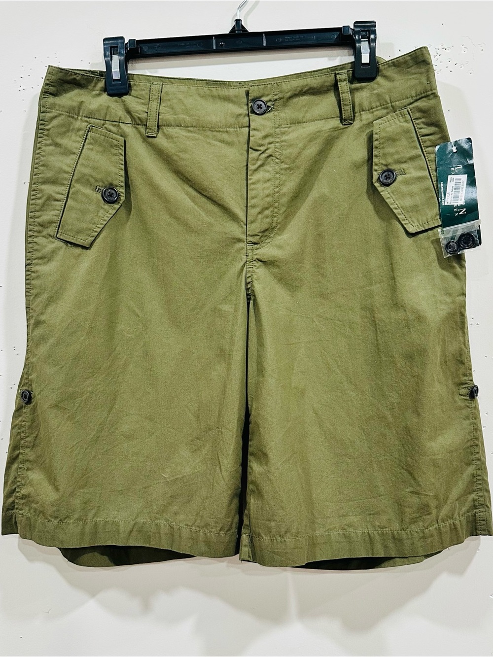 Lauren Ralph Lauren Shorts Womens Adult Green Khaki Ladies Casual Size 10 NWT